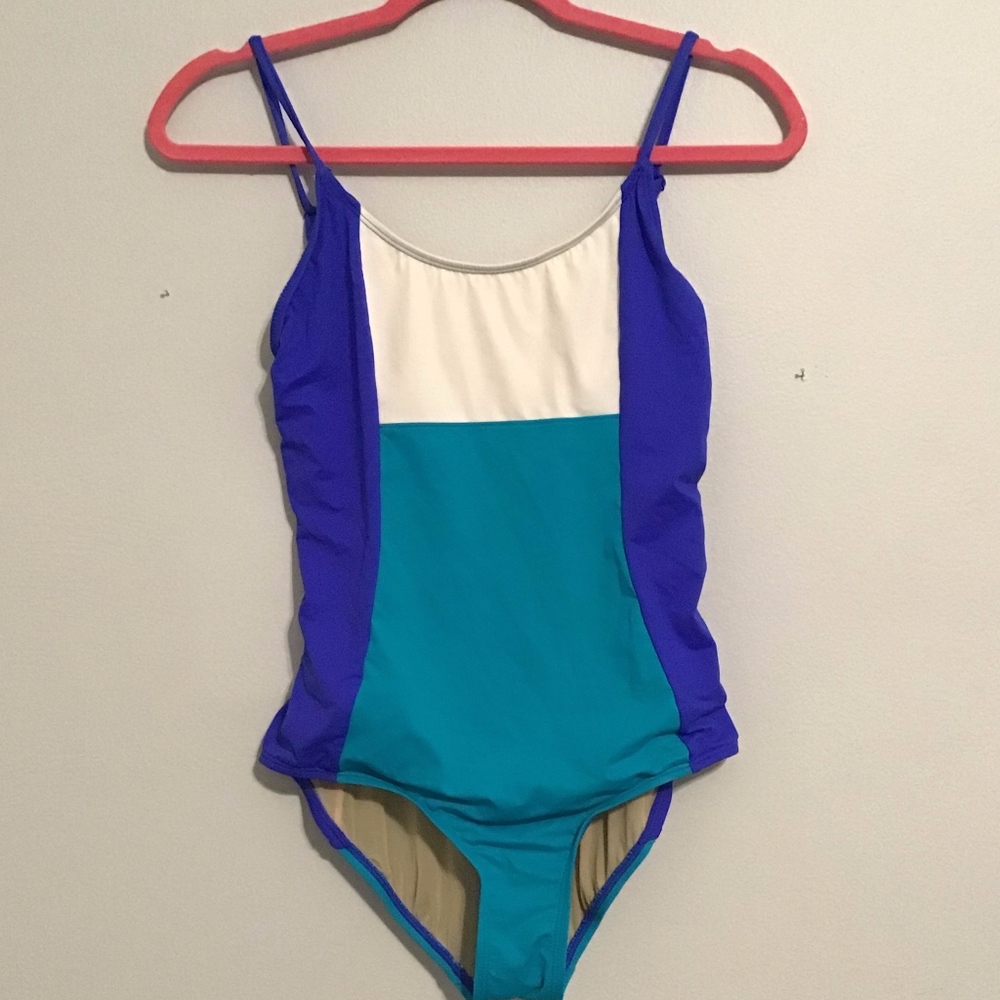 J. Crew Color Blocked Swimsuit